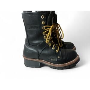 AdTec Women's 9'' Logger Boot Soft Toe Black Size 6.5 M Black Comfortable Work